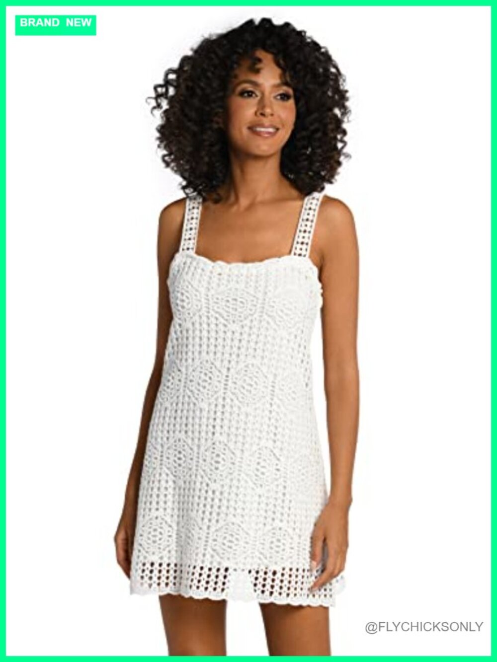 Sleeveless Mini Tank Dress Crochet Swim Cover Up